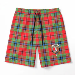 McLean of Duart Modern Tartan Crest Men's Beach Shorts