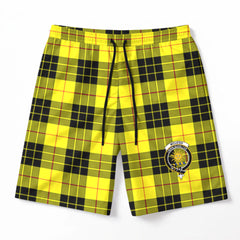McLeod of Lewis Modern Tartan Crest Men's Beach Shorts