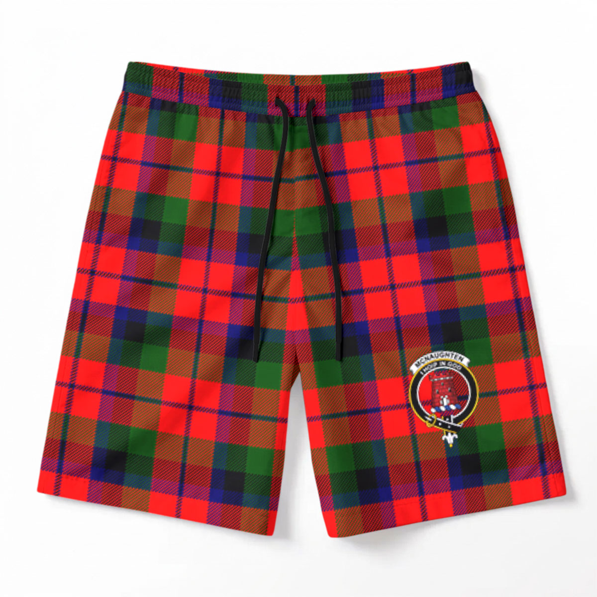 McNaughten Tartan Crest Men's Beach Shorts