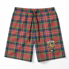McPherson Ancient Tartan Crest Men's Beach Shorts