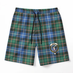 McRae Hunting Ancient Tartan Crest Men's Beach Shorts