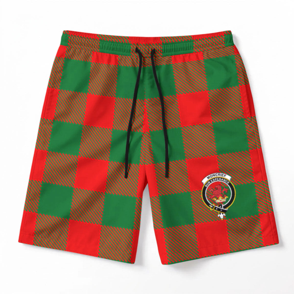 Moncrief Tartan Crest Men's Beach Shorts