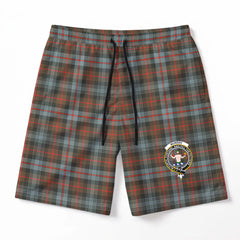 Murray of Atholl Weathered Tartan Crest Men's Beach Shorts