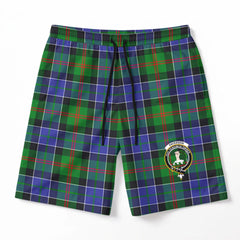 Paterson Tartan Crest Men's Beach Shorts