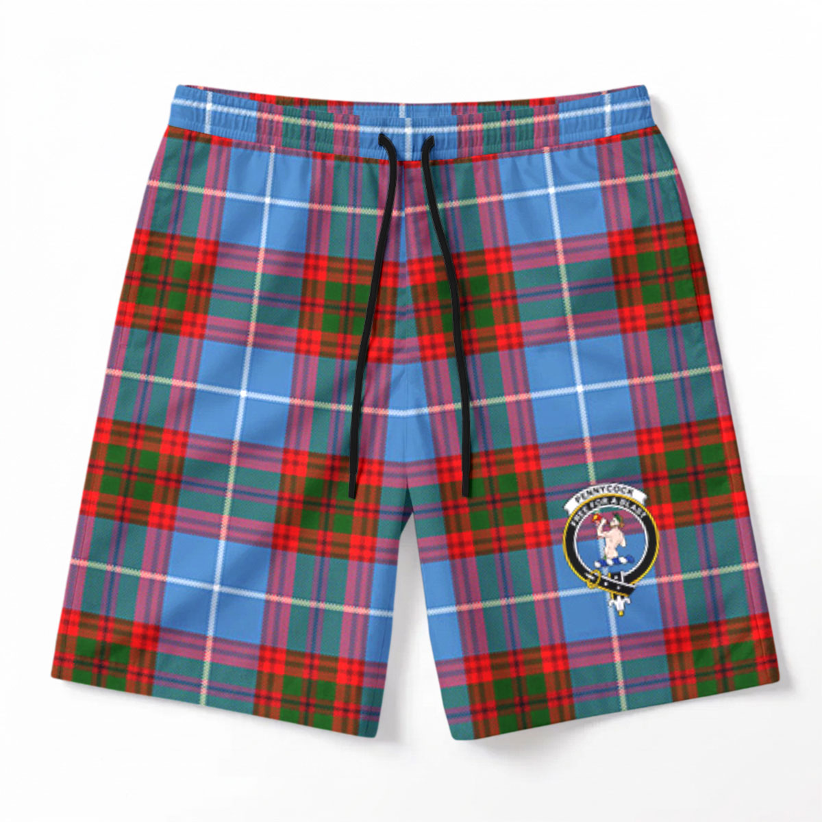 Pennycook Tartan Crest Men's Beach Shorts