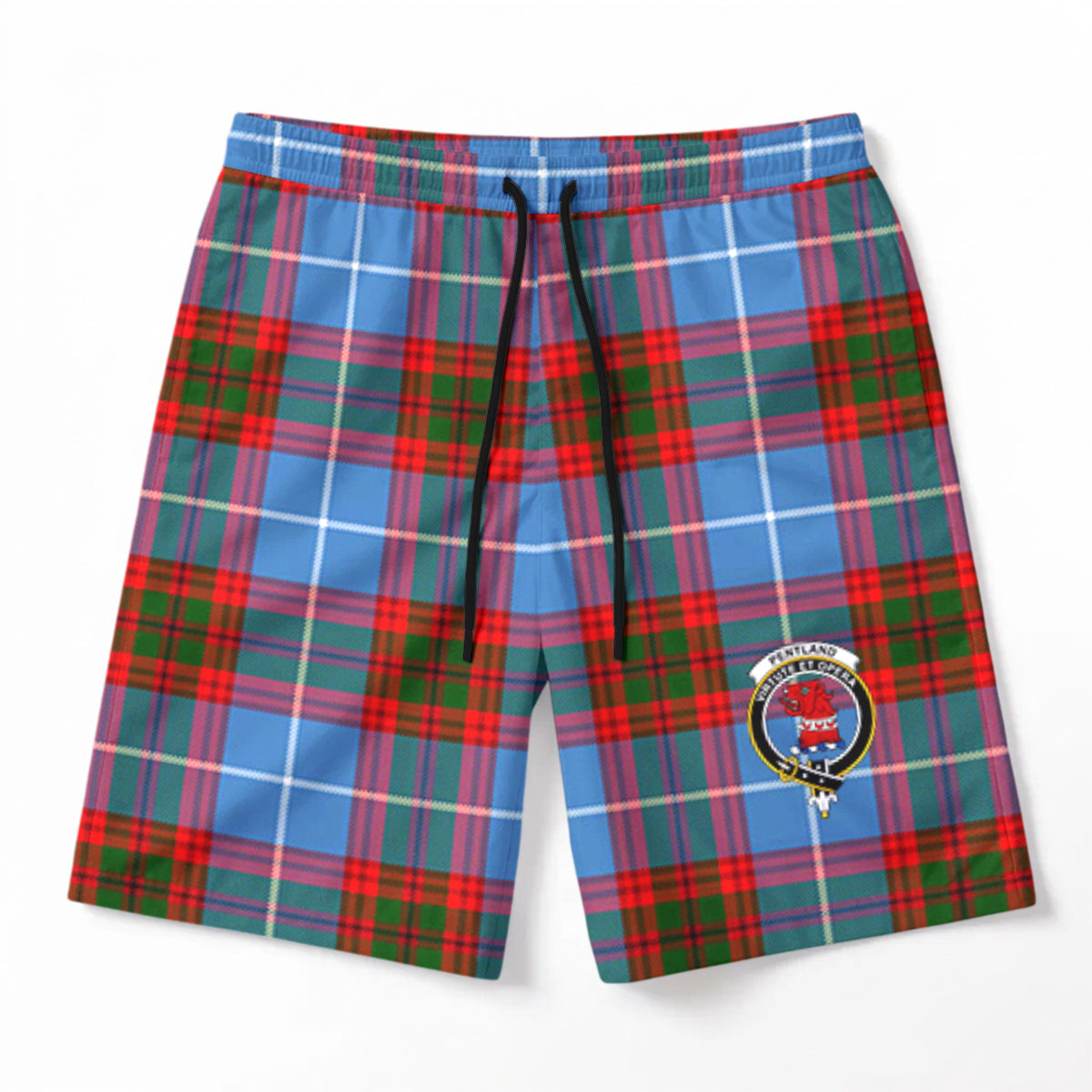 Pentland Tartan Crest Men's Beach Shorts