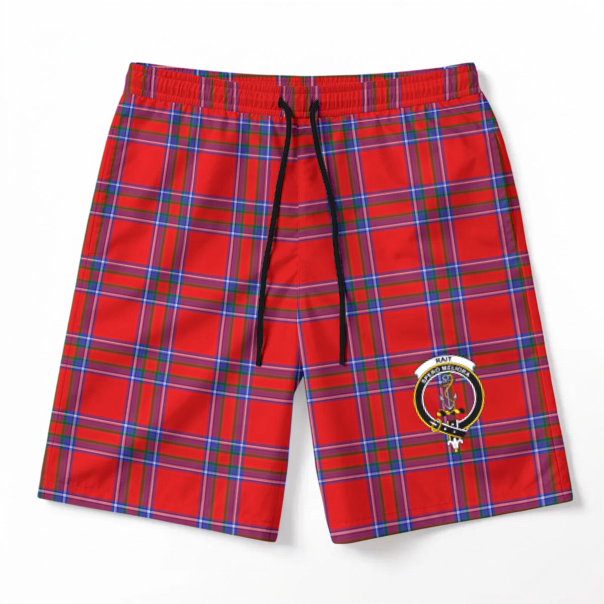Rait Tartan Crest Men's Beach Shorts