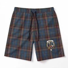 Renton Tartan Crest Men's Beach Shorts