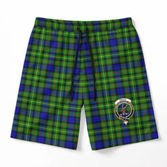 Rollo Modern Tartan Crest Men's Beach Shorts