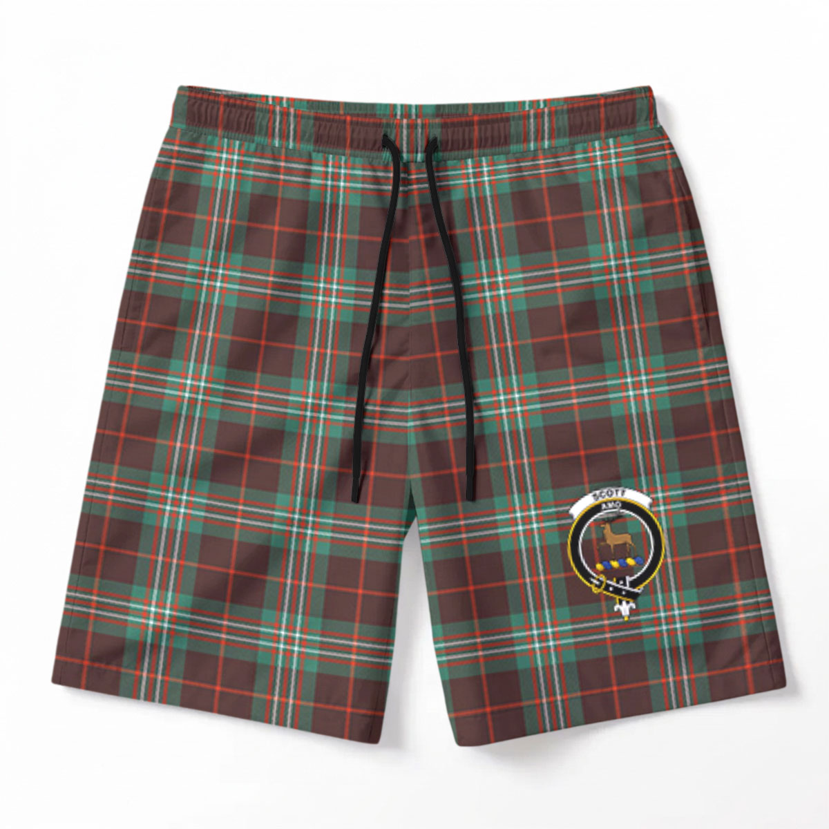 Scott Brown Ancient Tartan Crest Men's Beach Shorts