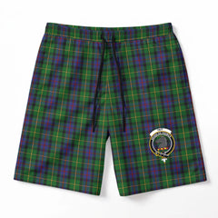Tait Tartan Crest Men's Beach Shorts