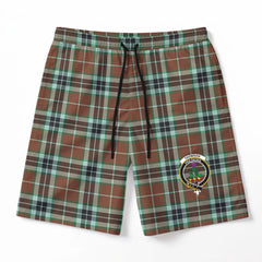 Thomson Hunting Modern Tartan Crest Men's Beach Shorts