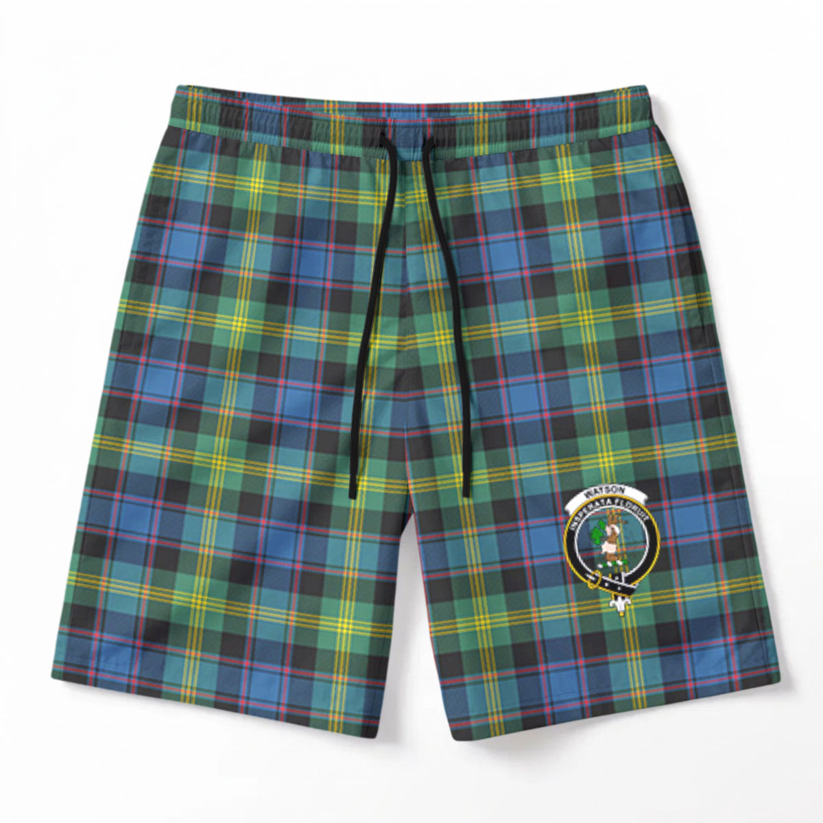 Watson Ancient Tartan Crest Men's Beach Shorts