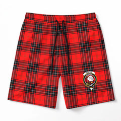 Wemyss Modern Tartan Crest Men's Beach Shorts