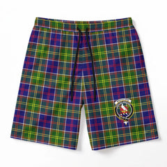 Whiteford Tartan Crest Men's Beach Shorts