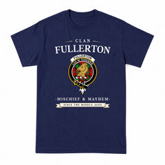 Fullerton Tartan Crest Mischief and Mayhem T-shirt