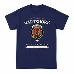 Gartshore Tartan Crest Mischief and Mayhem T-shirt