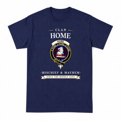Home Modern Tartan Crest Mischief and Mayhem T-shirt