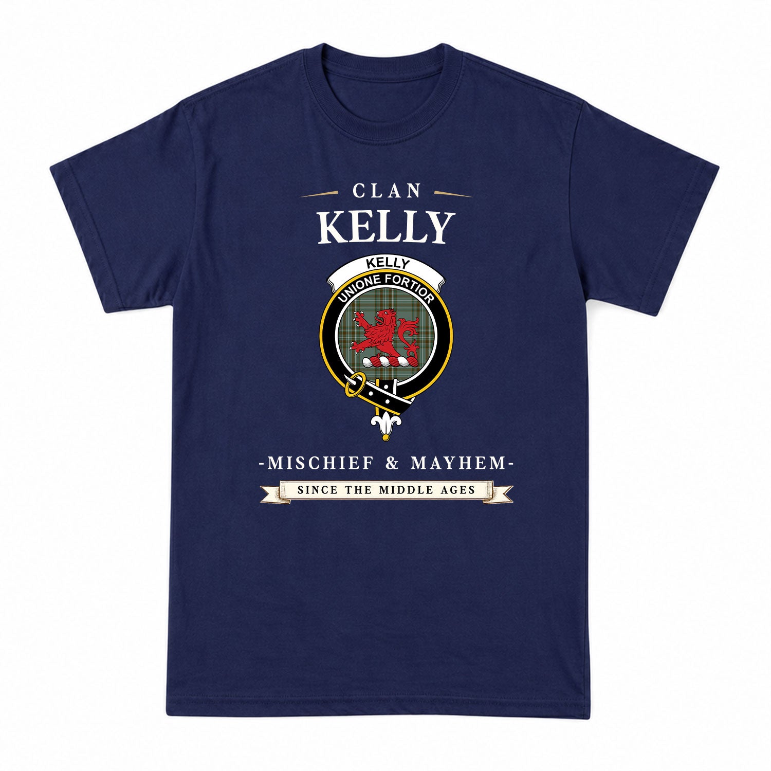 Kelly Dress Tartan Crest Mischief and Mayhem T-shirt