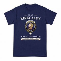 Kirkcaldy Tartan Crest Mischief and Mayhem T-shirt