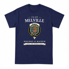 Melville Tartan Crest Mischief and Mayhem T-shirt