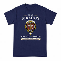 Straiton Tartan Crest Mischief and Mayhem T-shirt
