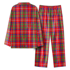 Shaw Red Modern Tartan Pajama Set