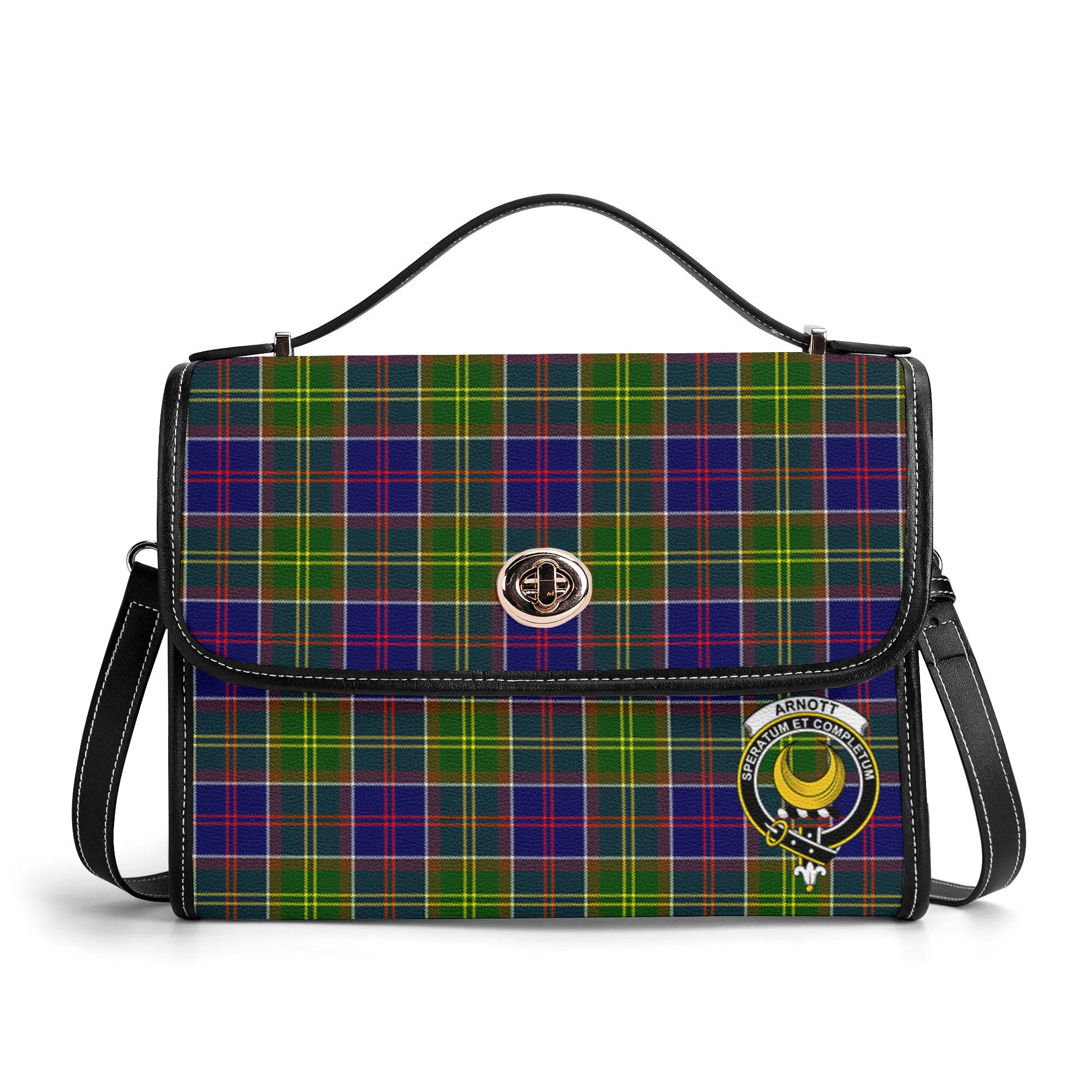 Arnott Tartan Crest Satchel Bag