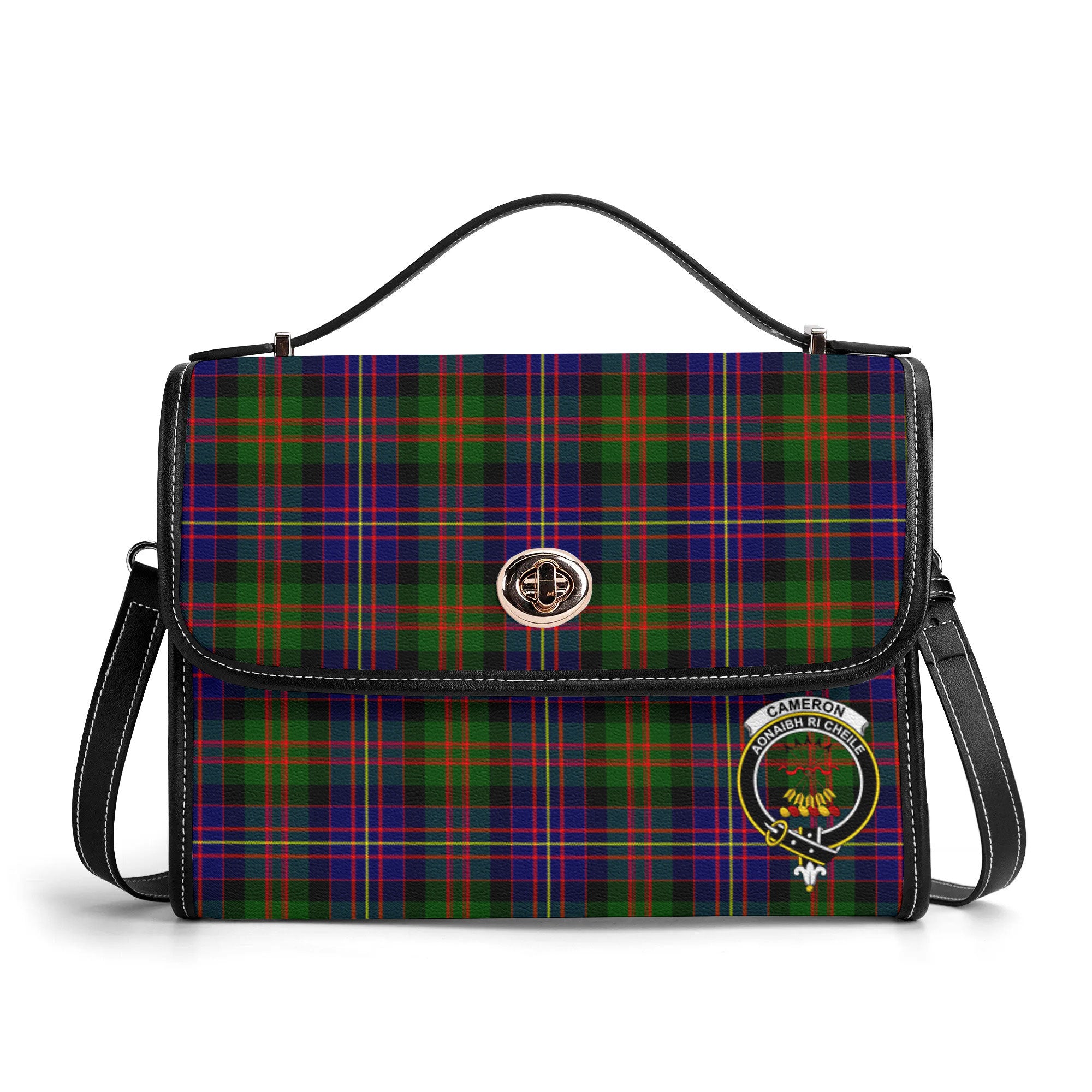 Cameron of Erracht Modern Tartan Crest Satchel Bag