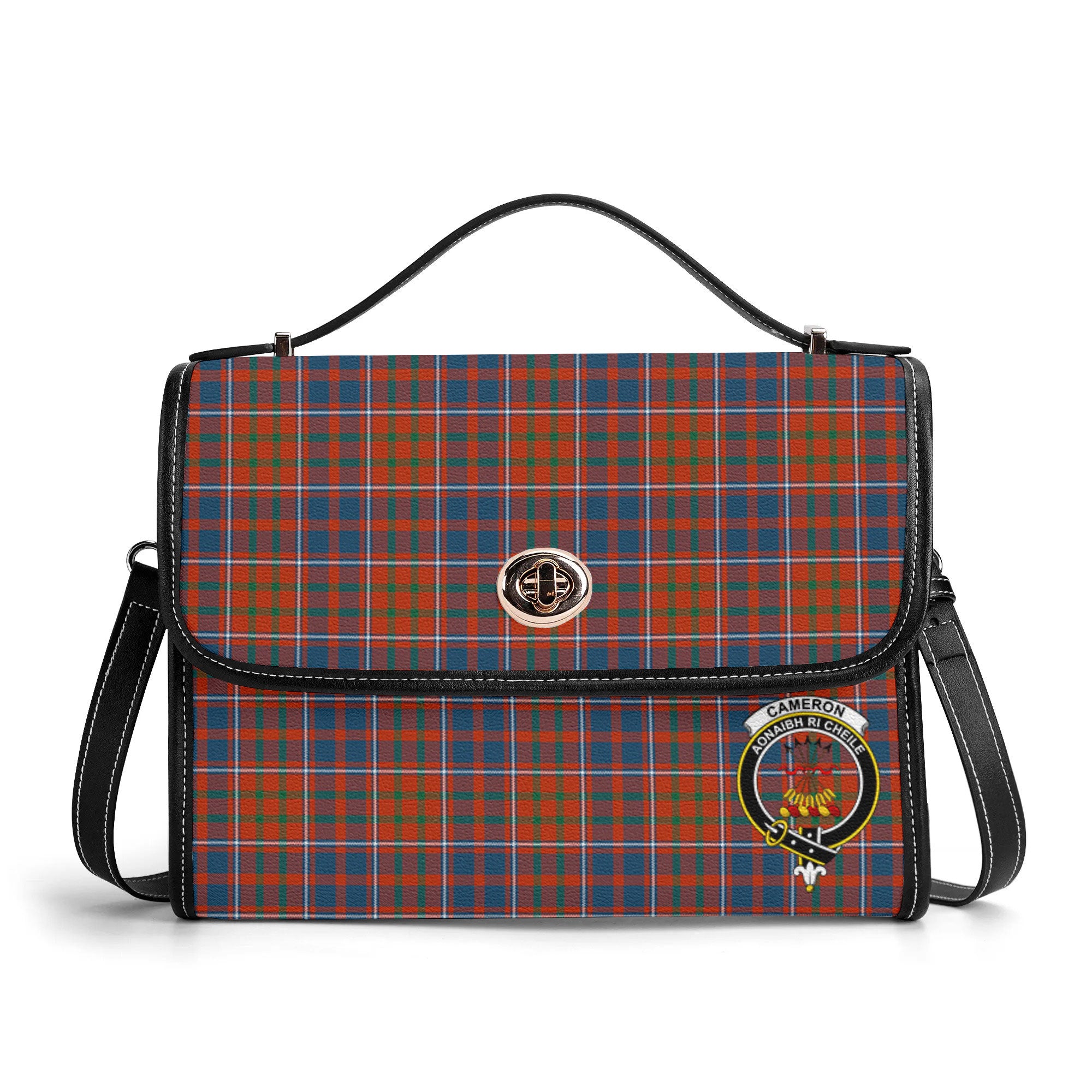 Cameron of Lochiel Ancient Tartan Crest Satchel Bag