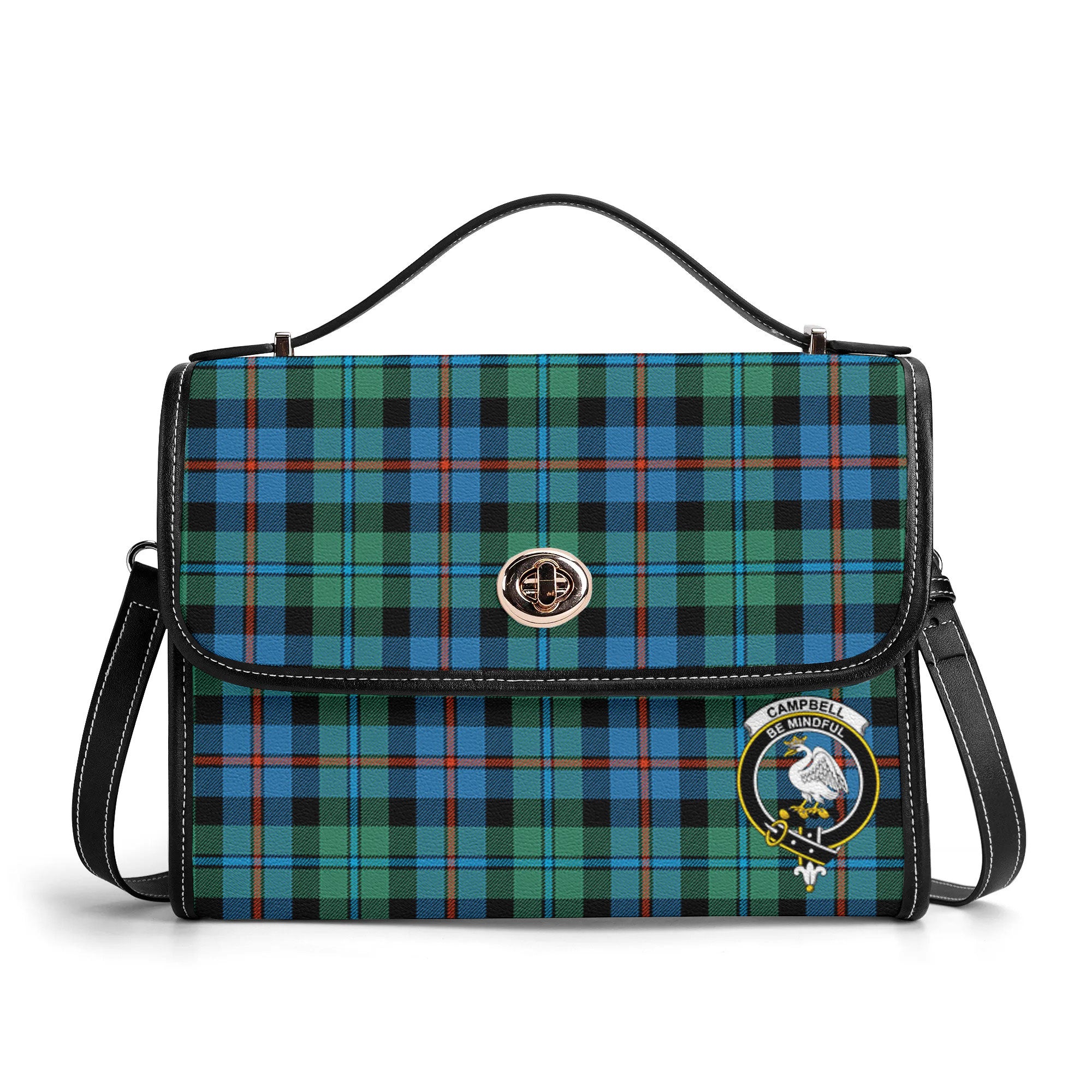 Campbell of Cawdor Ancient Tartan Crest Satchel Bag