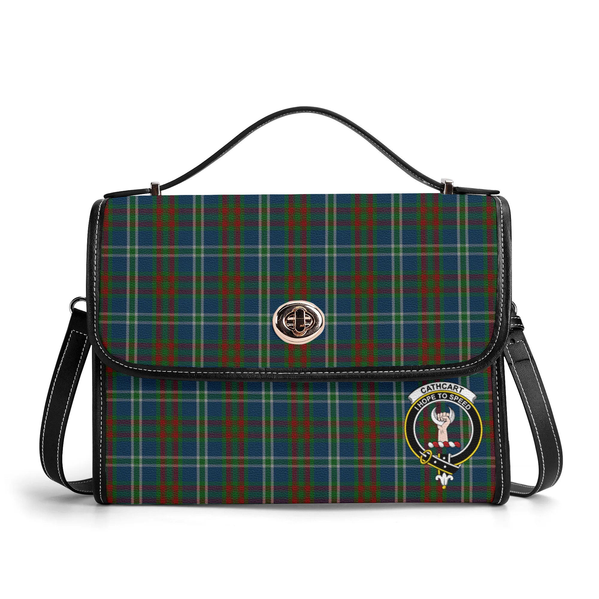 Cathcart Tartan Crest Satchel Bag