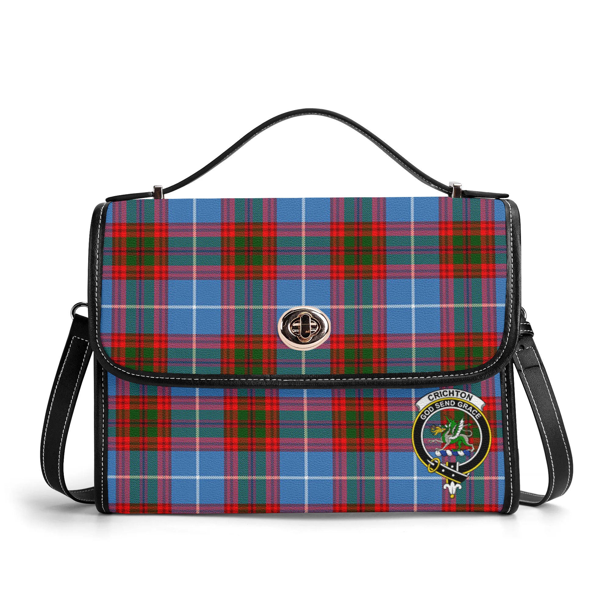 Crichton Tartan Crest Satchel Bag