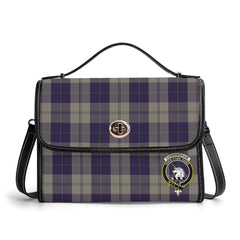 Cunningham Dress Blue Dancers Tartan Crest Satchel Bag