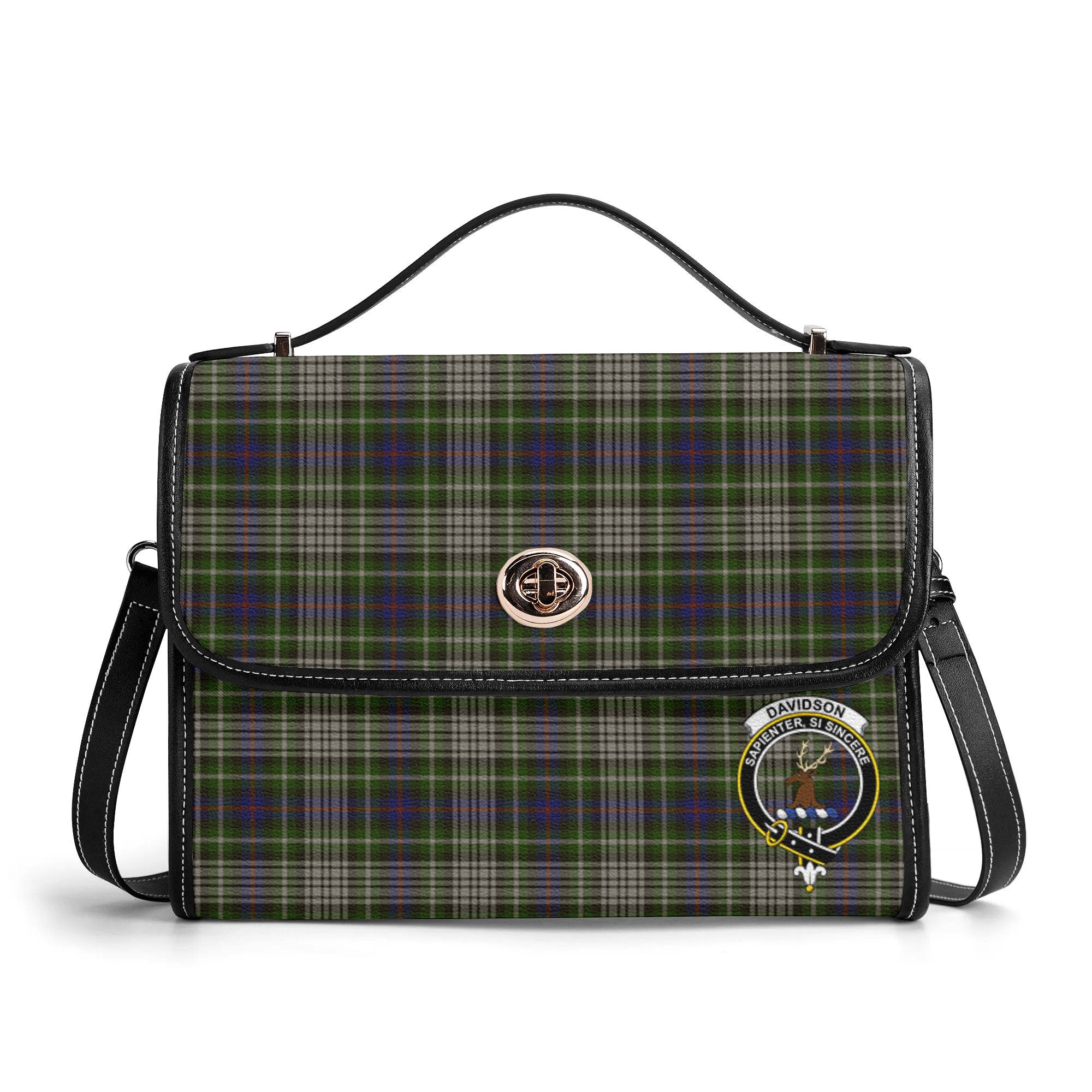Davidson Tulloch Dress Tartan Crest Satchel Bag