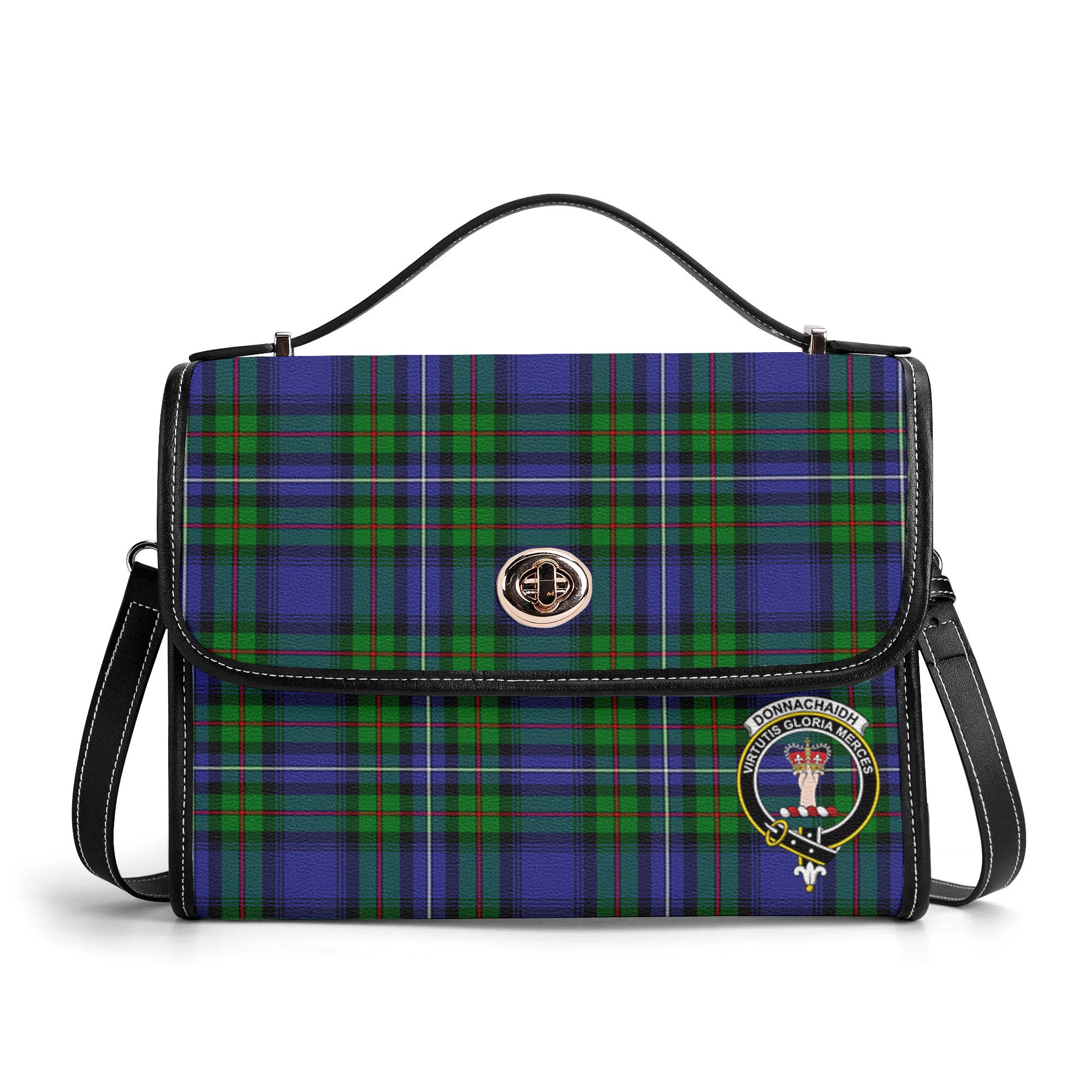 Donnachaidh Tartan Crest Satchel Bag