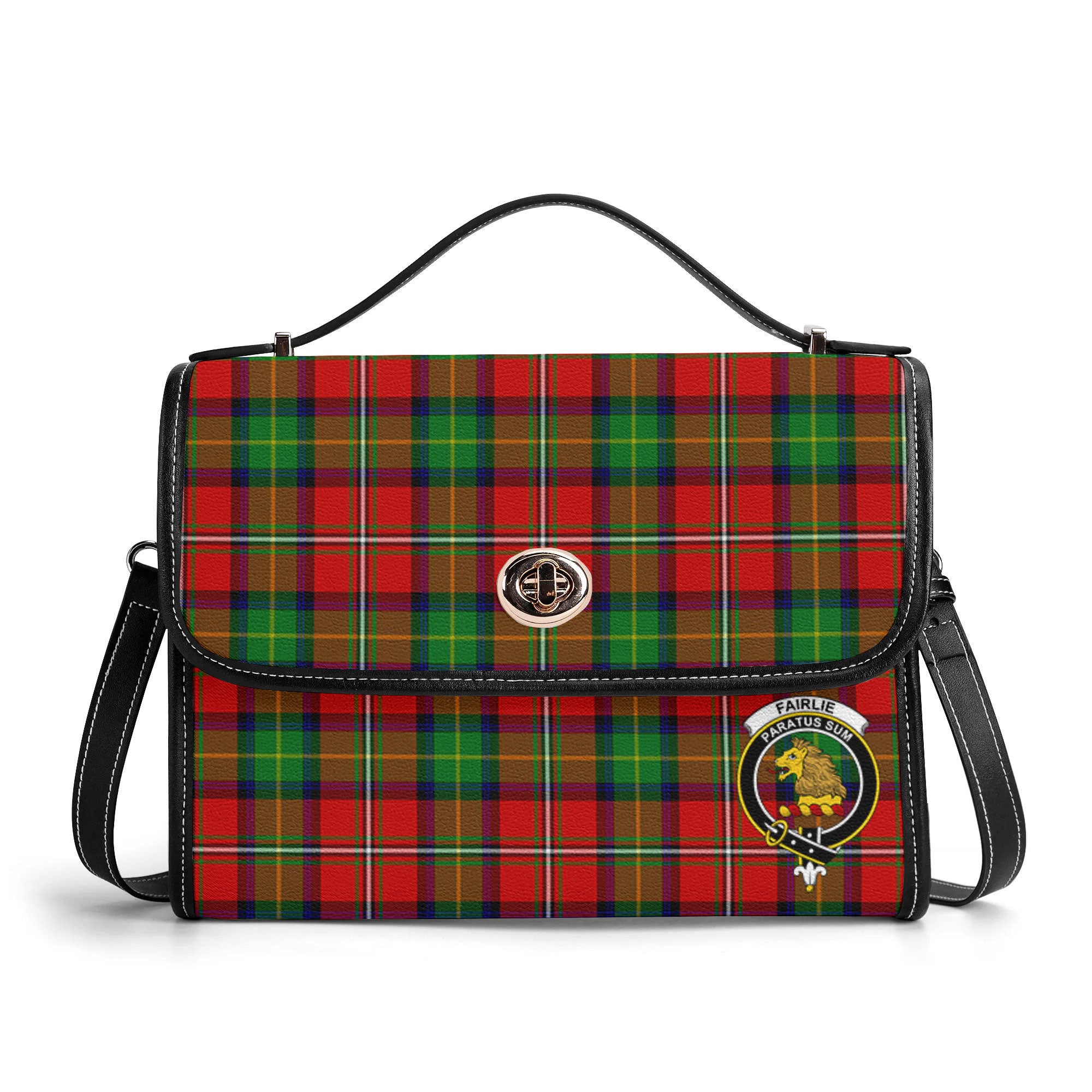 Fairlie Tartan Crest Satchel Bag