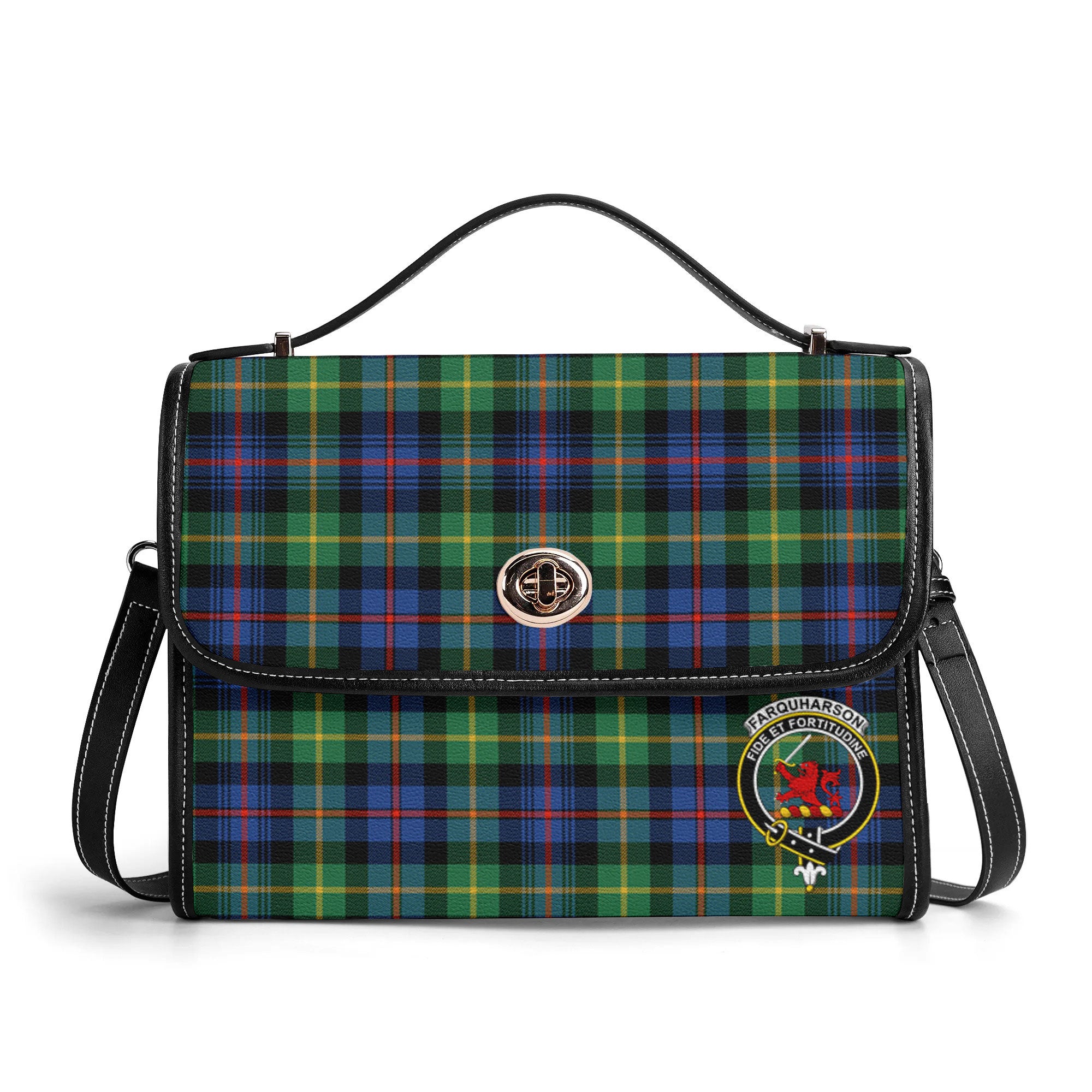 Farquharson Ancient Tartan Crest Satchel Bag