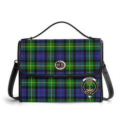 Gordon Modern Tartan Crest Satchel Bag