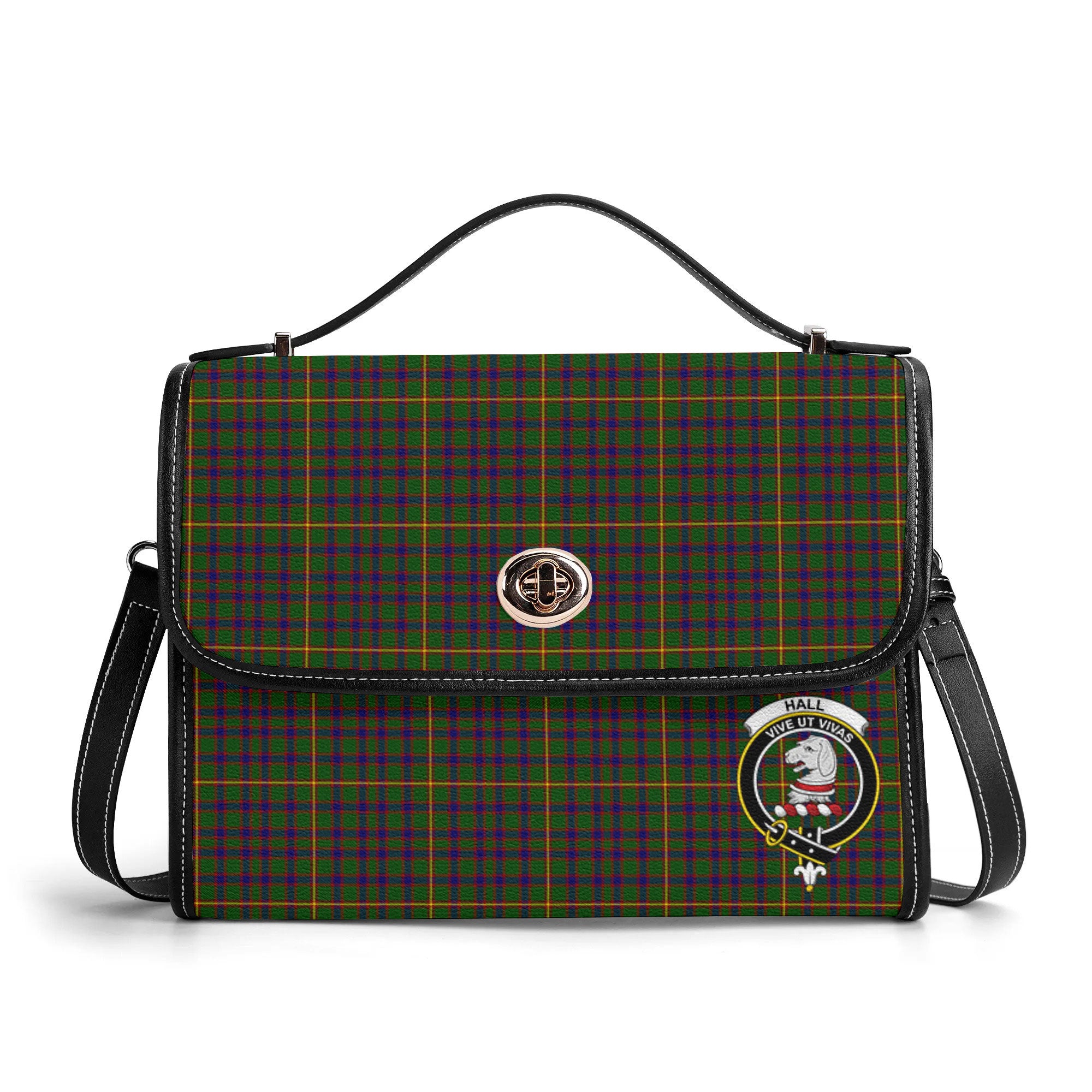 Hall Tartan Crest Satchel Bag