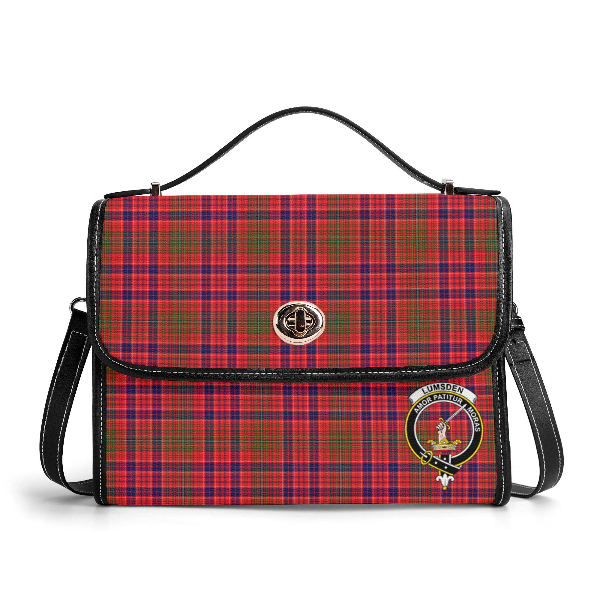 Lumsden Modern Tartan Crest Satchel Bag