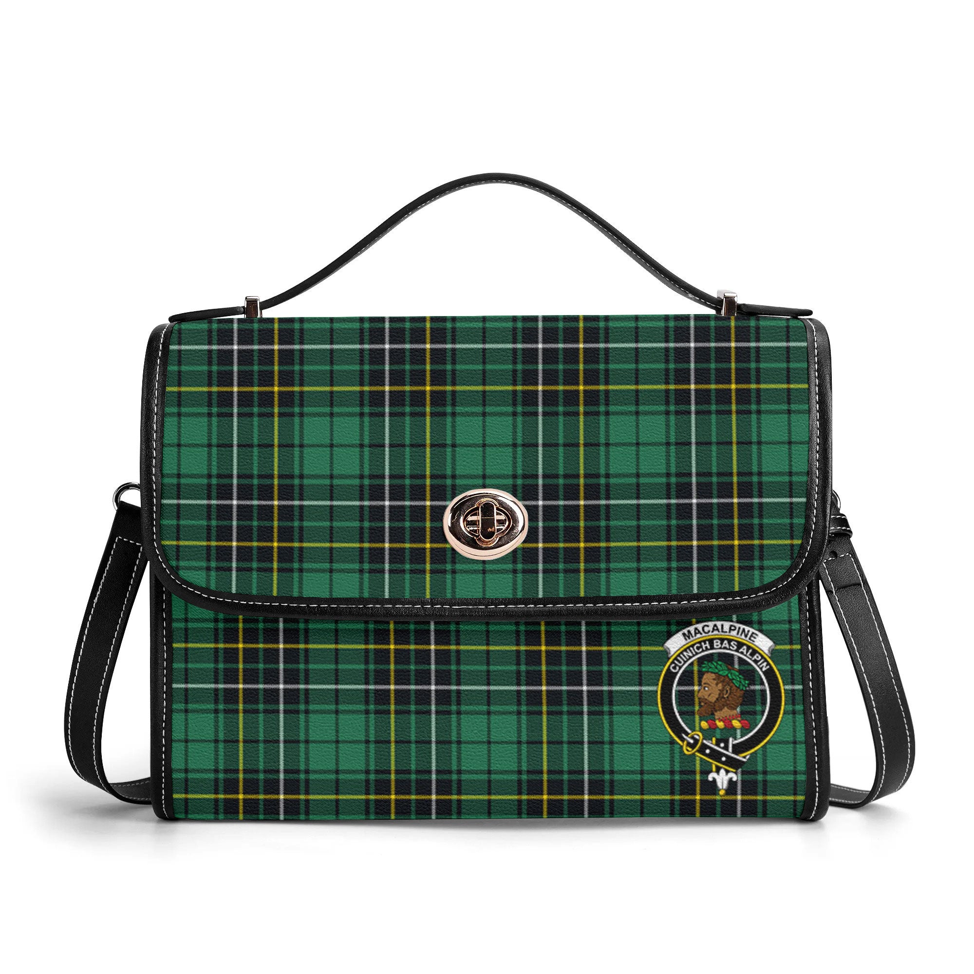 MacAlpine Ancient Tartan Crest Satchel Bag