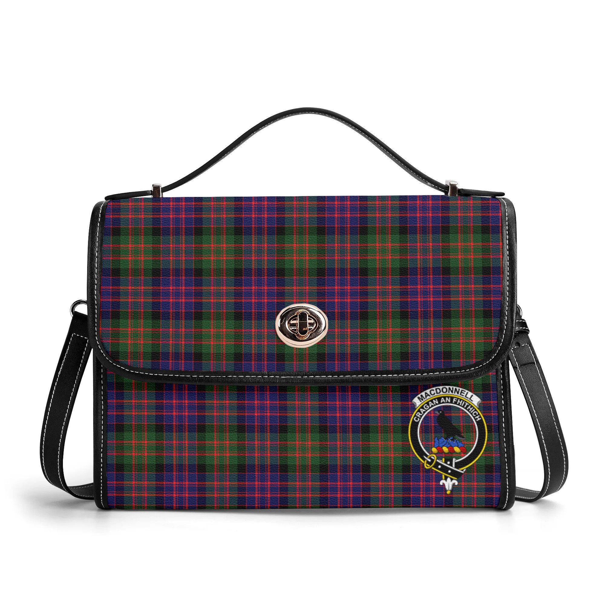 MacDonnell of Glengarry Modern Tartan Crest Satchel Bag