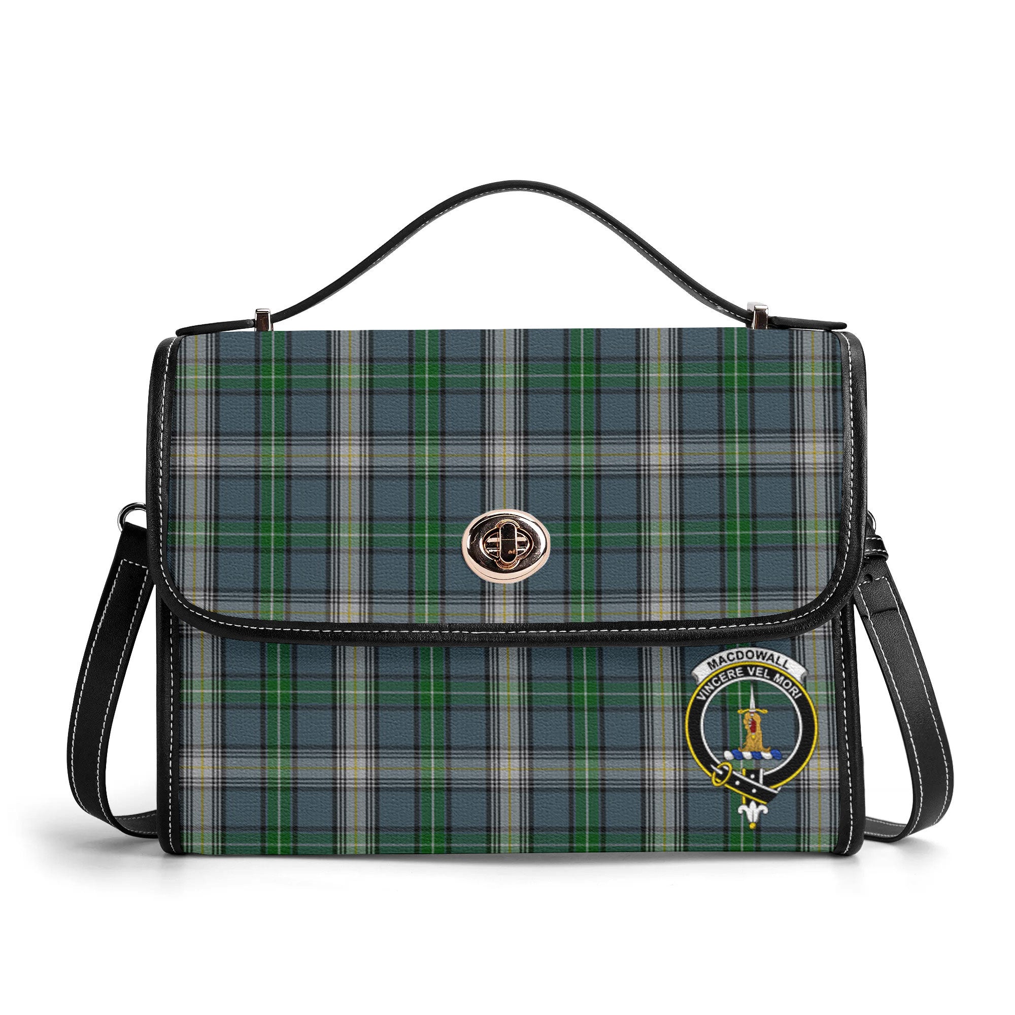 MacDowall Tartan Crest Satchel Bag