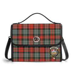 MacLachlan Weathered Tartan Crest Satchel Bag