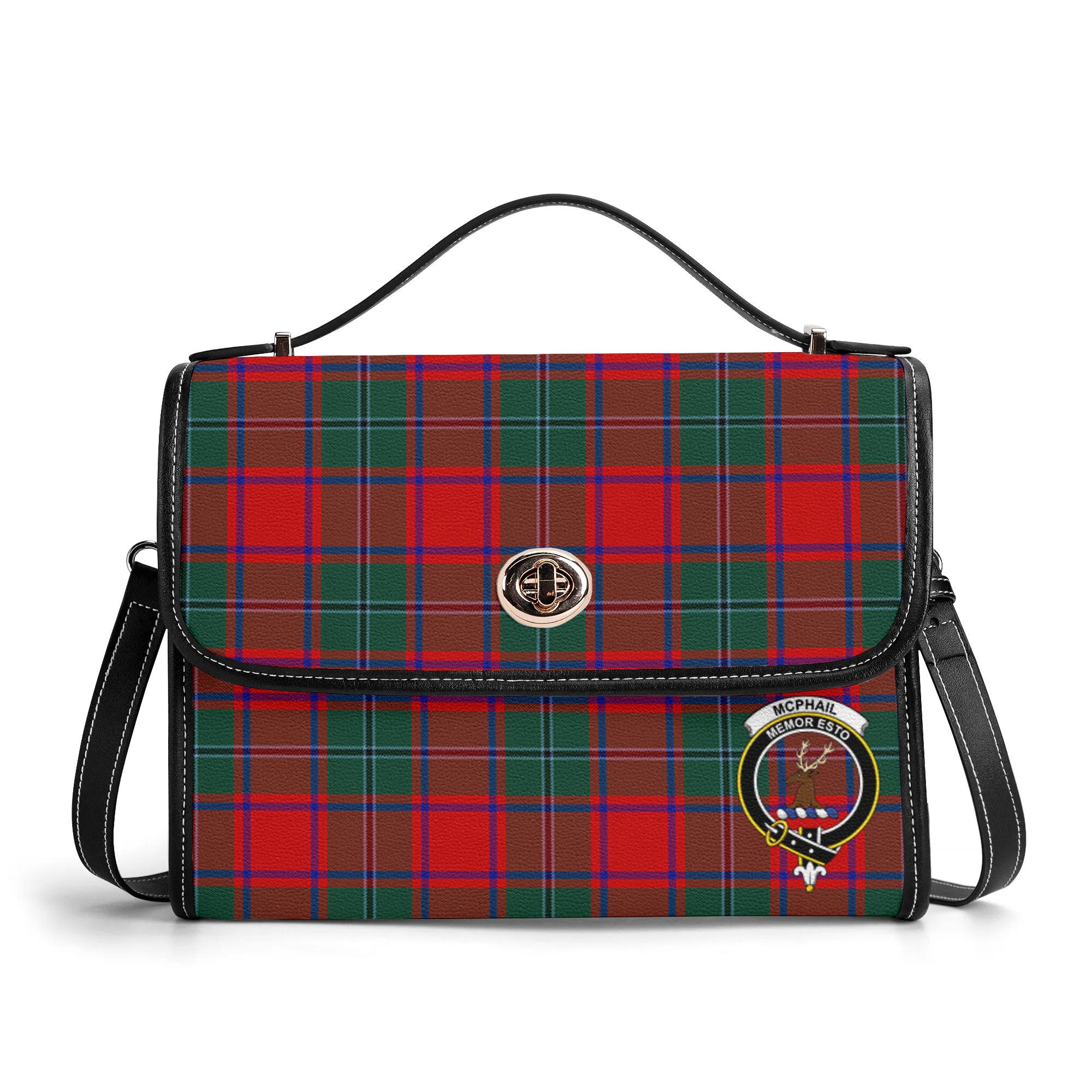 McPhail Clan Tartan Crest Satchel Bag