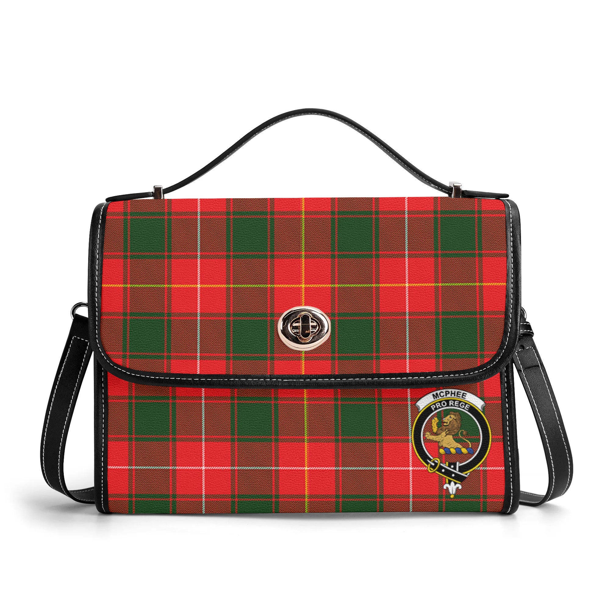 McPhee Tartan Crest Satchel Bag