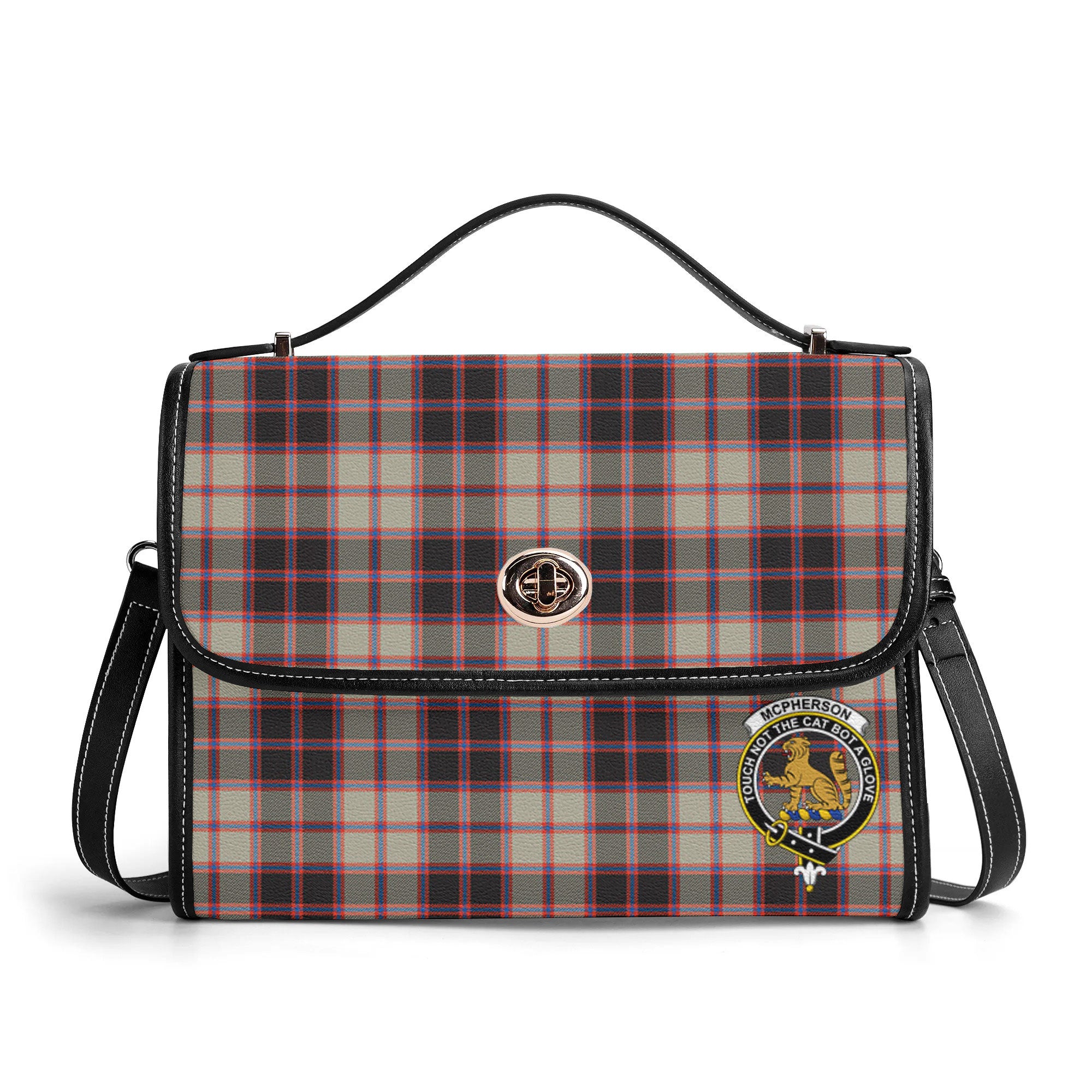 McPherson Hunting Ancient Tartan Crest Satchel Bag