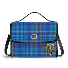 Mercer Modern Tartan Crest Satchel Bag