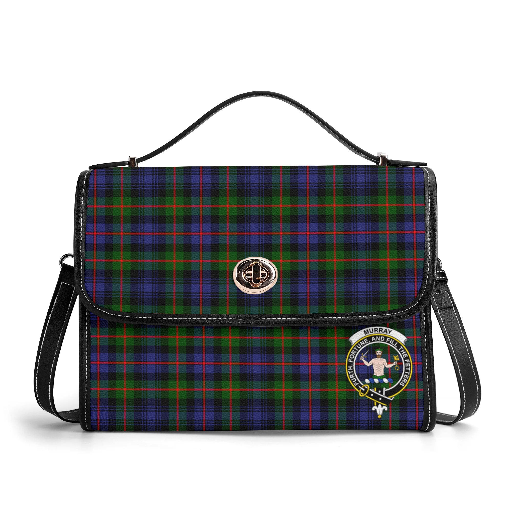 Murray of Atholl Modern Tartan Crest Satchel Bag